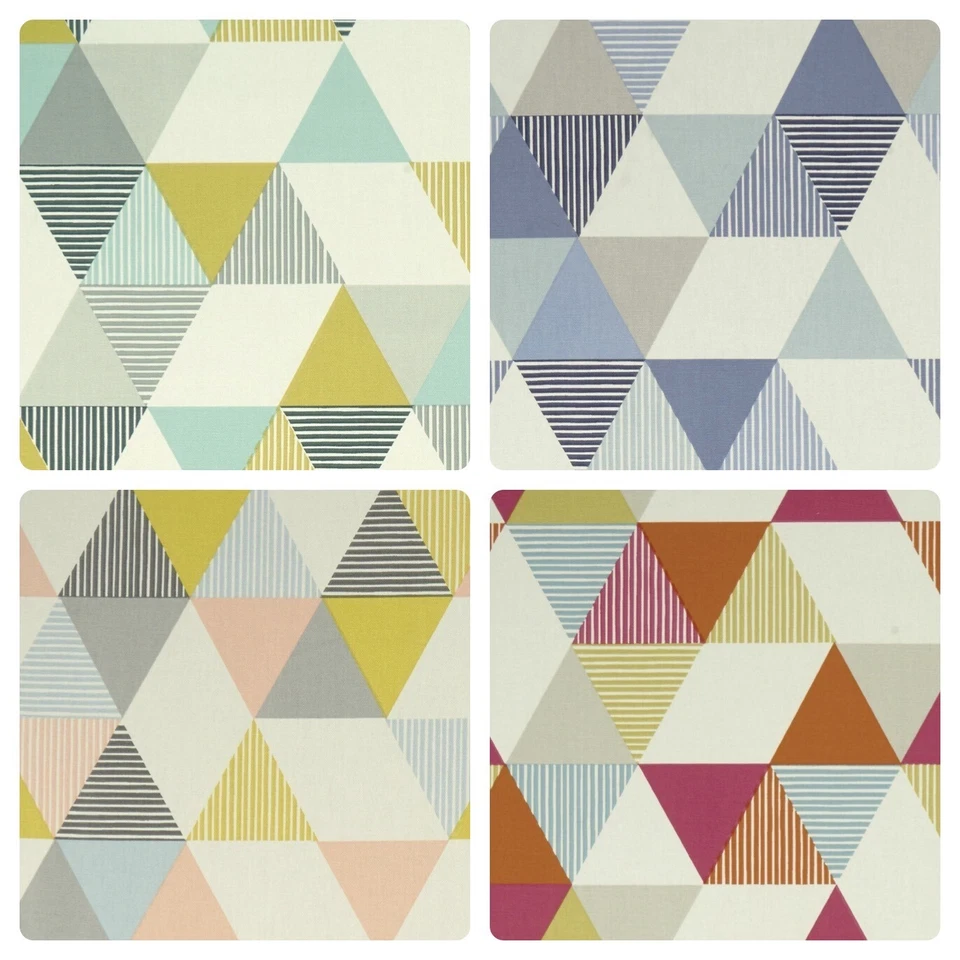 CLARKE & CLARKE CLARKE AND CLARKE BRIO 100% COTTON CURTAIN/CRAFT/CUSHION FABRIC 4 Colours