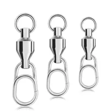 10 pcs Lure Connecting Ring Bearing Swivel Oval Split Rings Snap Rolling Jig 