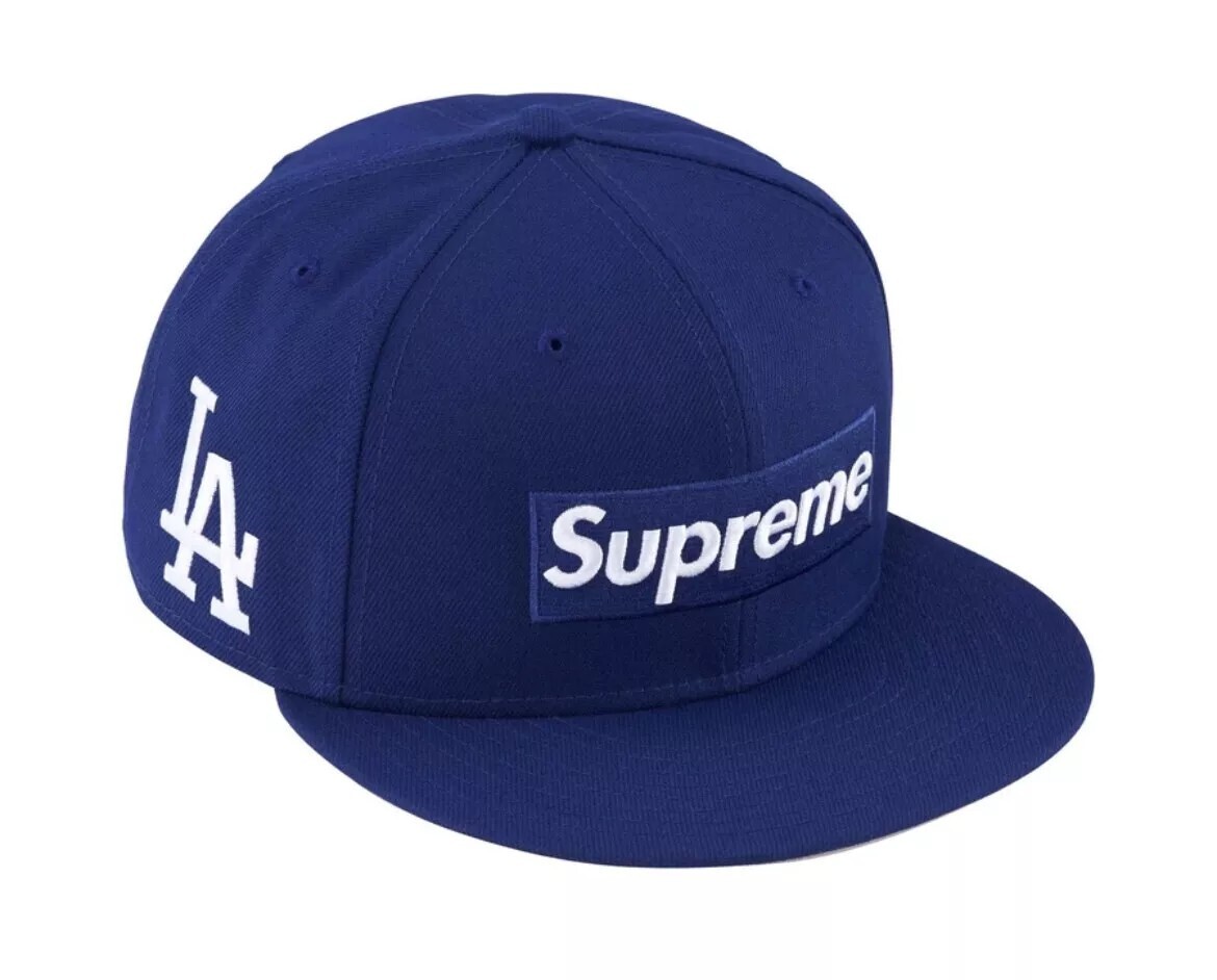 Supreme MLB Teams Box Logo New Era Dark Royal - Los Angeles  in Hand  Brand New