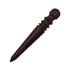 Ebony Wood Leather Edge Burnisher Hand Burnishing Tool for Leatherworking