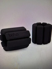 Set of 2 Bala Bangles 1 LB Each Adjustable Wrist & Ankle Weights Charcoal NEW