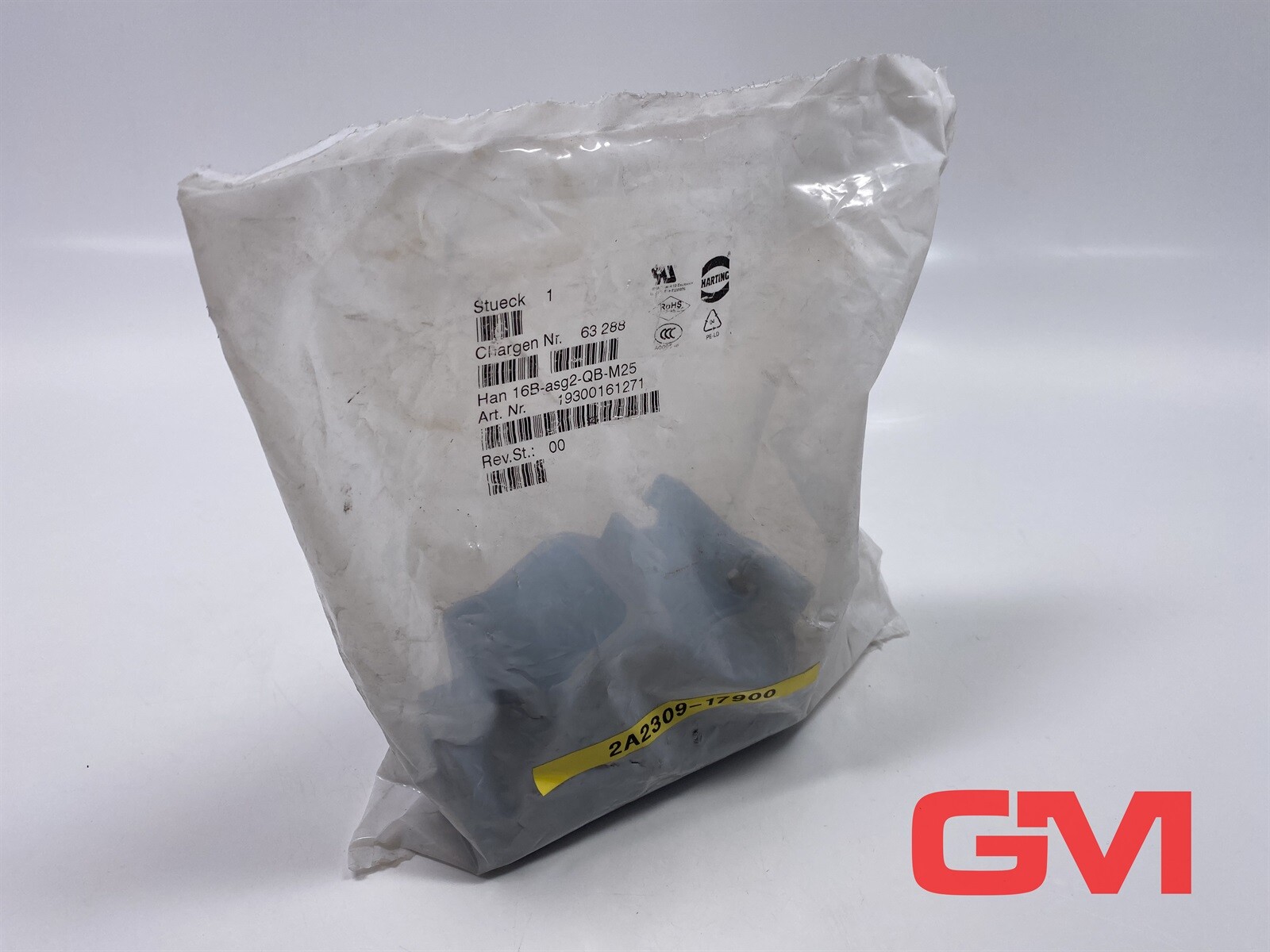 Harting Socket Housing 19300161271 Han 16B-asg2-QB-M25 Rev. 00