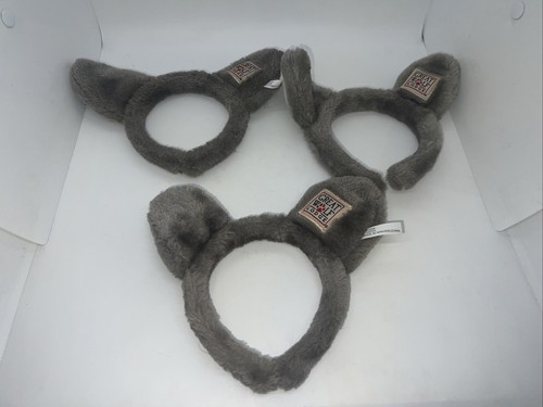 Lot of 3 Great Wolf Lodge Headband Wolf Ears Plush Furry Halloween Dress Up YA2 - Picture 2 of 10