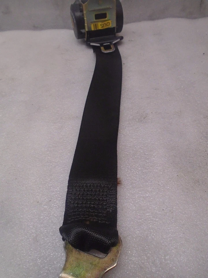 99-01 BMW 323i E46 retractor de cinturón de seguridad trasero izquierdo conjunto negro OEM DK710326 Foto 3 de 4