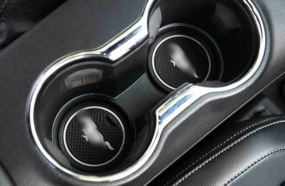 Alfombrilla antideslizante para puerta de coche consola revestimiento puerta ranura almohadilla para Ford Mustang 2015-21 Foto 4 de 4