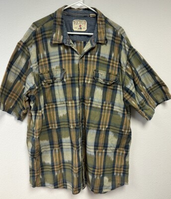 Levi s RED HEAD BRAND CO. OUTDOOR Mens 2XL Green/gold Plaid