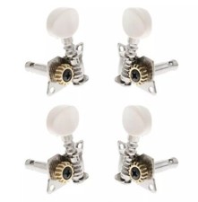 UKE UKULELE / CIGAR BOX GUITAR TUNERS OPEN GEAR TUNING PEGS MACHINE HEADS CREAM