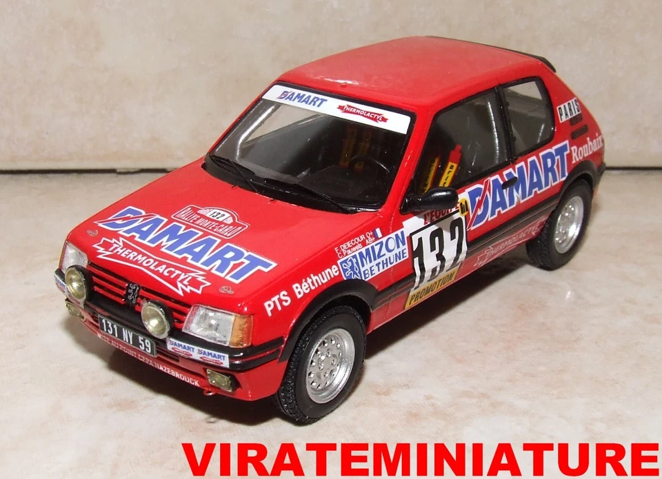 PEUGEOT 205 GTI RALLYE MONTE CARLO 1986 FRANCOIS DELECOUR SPARK S9456 AU 1/43 - Photo 1/1
