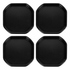 4 x Black Plastic Cement Mixing Tray Builder Concrete Mortar Kids Messy Play Toy