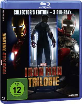 Iron Man 1+2+3 Trilogie - Collector's Edition # 3-BLU-RAY-BOX-NEU