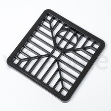 Plastic Drain Cover 6'' Square Black Outdoor Gully Grate Leaf Guard Gutter 150mm