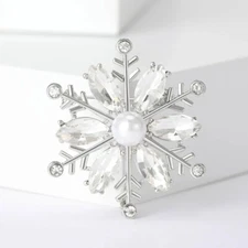 New High-end Full Rhinestone Floral Design Brooch Luxury Coat Pins Accessories