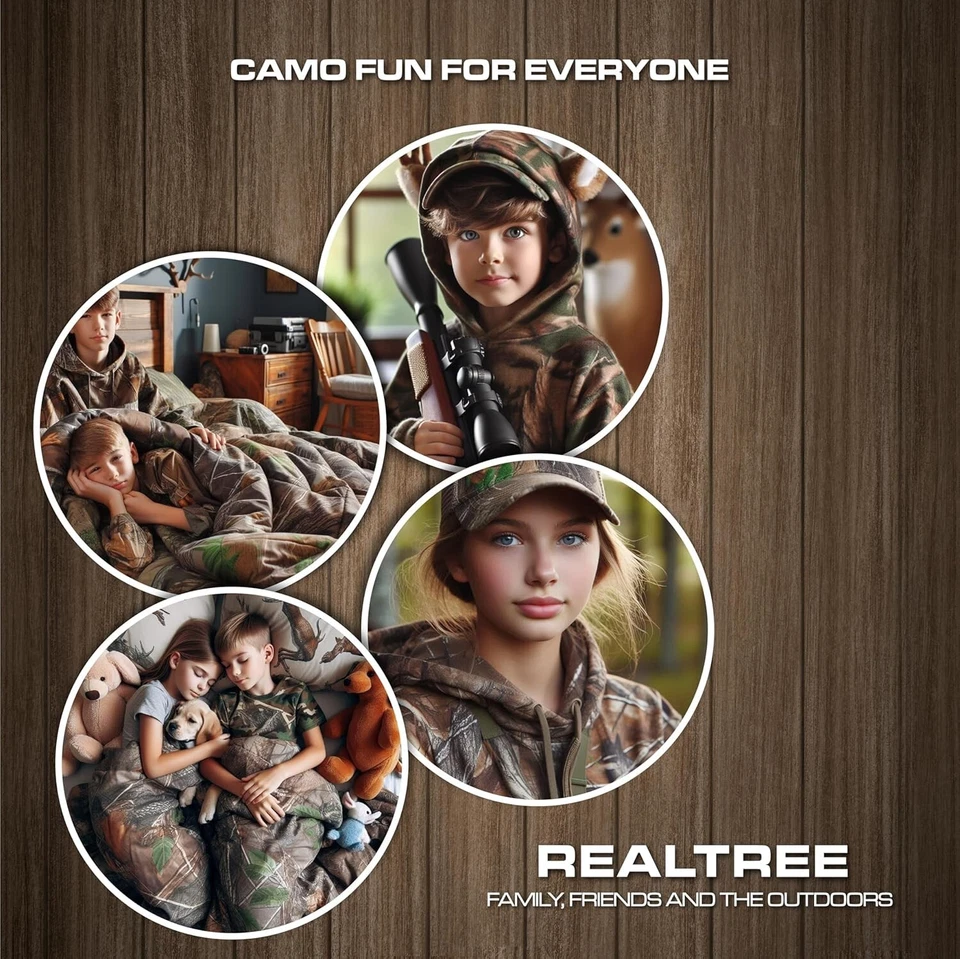 Juego de edredón camuflaje Realtree Max-5, tela de polialgodón premium, doble Foto 4 de 4