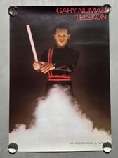 GARY NUMAN Telekon RARE Original VINTAGE Promo Poster 1980 Record Store ATCO USA