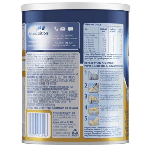 Aptamil Pepti-Junior Gold Plus Infant Formula (0-12 Months) - 450g - Picture 3 of 3