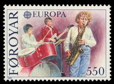 FAROE ISLANDS 126 - Europa "Learning Music" (pa18648)