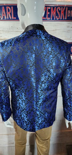 2 Metallic Blazer Jacket Mens Size S Small @13 - Picture 5 of 7