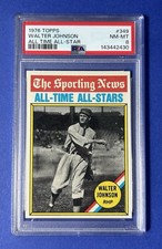 1976 Topps Walter Johnson All Time All-Star #349 PSA 8 NM-MT