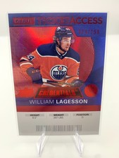 2020-21 Upper Deck Credentials William Lagesson Debut Ticket Access RC /199 #54