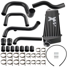Bar Plate Intercooler Kit For Honda Civic Eg Ekacura Integra 92-01 Black 64mm