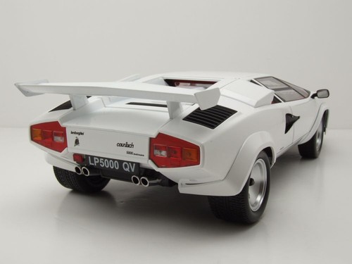 Lamborghini Countach LP 5000S QV 1985 blanco modelo coche escala 1:12 KK - Imagen 2 de 10