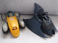 Batman Animated Series AERO BAT & JOKERMOBILE vehicle lot Kenner 1993 incomplete