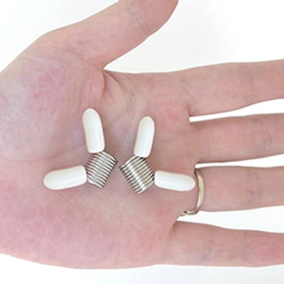 2 Stück Perlenstopper Klemme Perlenfeder Werkzeug Federclip für Schmuck