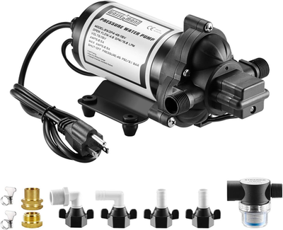 #ad WASSERMANN RV Water Pumps 115V AC Pressure Pump with Pressure Switch Self primi $127.99