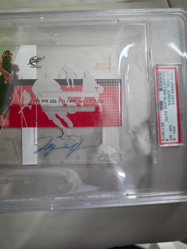 2002 Upper Deck Glass Magnifying Glass Autographs Michael Jordan #MJ-A Auto PSA 