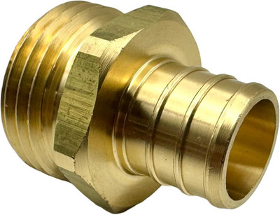 new Brass Garden Hose Adapter Fitting 3/4  PEX to GHT Male fast shipping