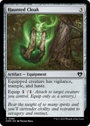 Haunted Cloak 389/1173 Commander Masters MTG