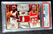 2009 PSA 9 MINT LEBRON JAMES CLYDE DREXLER UD DUAL GAME USED MATERIALS G6536