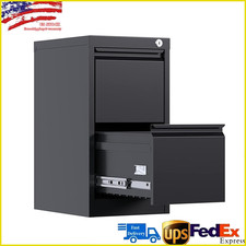 2-Drawer Lateral File Cabinet Metal Filing Storage Cabinet With Lock for Office
