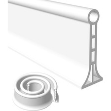 SAIKOOWA 39" Collapsible Shower Threshold Water Dam Barrier Splash Guard 3.15"