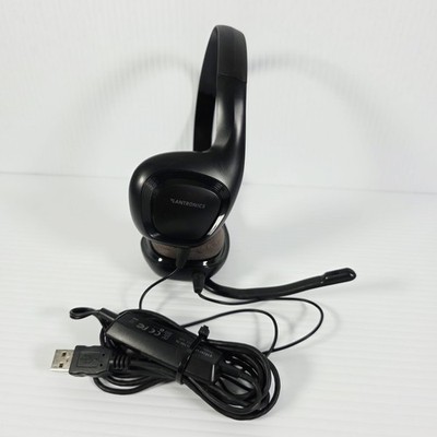Plantronics Audio 628 Black Headband Headset USB - Tested 