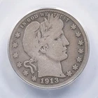 1913 S BARBER LIBERTY HEAD SILVER QUARTER VERY RARE KEY DATE ONLY 40,000 STRUCK