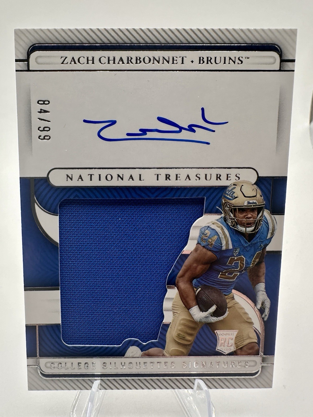Zach Charbonnet Panini National Treasures Collegiate College Silhouettes Signatures #CSSZC Base
