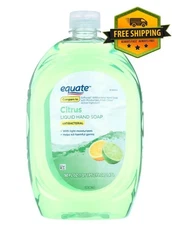 Equate Citrus Antibacterial Liquid Hand Soap with Light Moisturizers, 50 fl oz