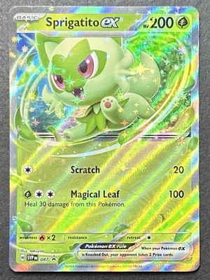 Sprigatito ex 087 Sv: Scarlet & Violet Black Star Promo Holo P28