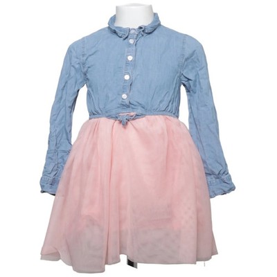 Dopo Dopo Girls, Kleid, Größe: 116, Blau/Pink, Baumwolle/Polyester #bZk