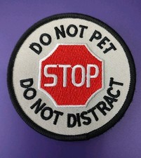 Service Dog 3" Tag For Harness Collar Vest Heavy Duty Do Not Pet... New