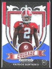 2021 Prizm Draft Picks Collegiate #178 Patrick Surtain II Red White Blue Alabama