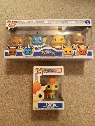 Funko Pop! Pokémon - Eevee / Vaporeon / Jolteon/ Flareon - 4 Pack - NEW