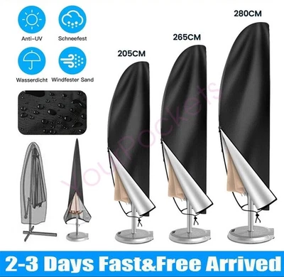 Parasol Banana Umbrella Cover Waterproof Cantilever Outdoor Garden Patio Shield