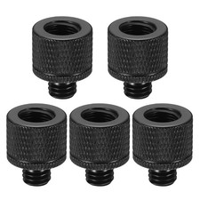 Tripod Screw Adapters Camera Screw Mount 3/8" Female to M8 Male Black 5Pcs