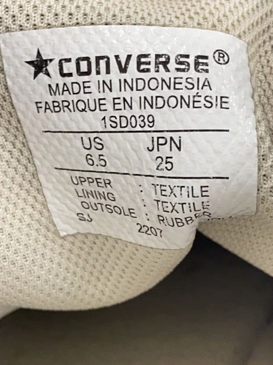 Converse Low Cut Sneakers 25Cm Blk 1Sd039 LlF59 thumbnail 5