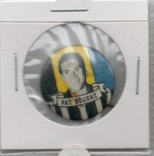 1950 Argus VFA Football CAPTAINS Badge - SANDRINGHAM - Pat BOURKE