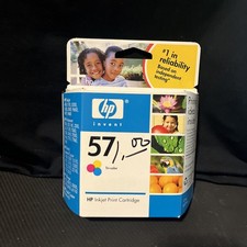 HP 57 Tri-color Printer Ink Genuine Sealed New Photosmart 100 130 7150 7350 7550