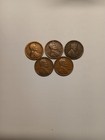Lot Of 5 Old Wheat Pennies — photo 1