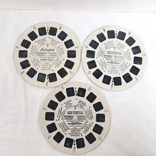 Vtg View Master Reels Lot Of 3 Disney World The Magic Kingdom Mix Set